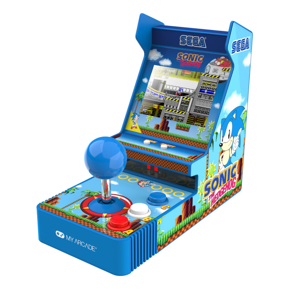 [1311220] MY ARCADE Sonic The Hedgehog ferða Retro Arcade spilakassi með 2 leikjum