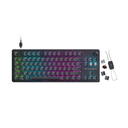 Turtle Beach Vulcan II TKL AIMO RGB lyklaborð, Titan HS Silent Red, ANSI, Nordic, svart