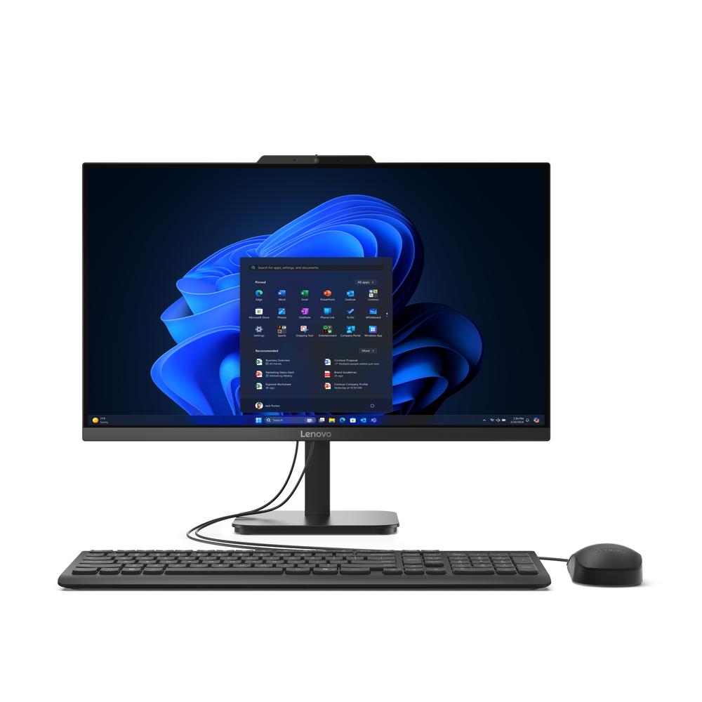 [13BE000CGE] Lenovo ThinkCentre AIO V100 skjátölva 24" FHD N100 8/512GB W11P, Svört
