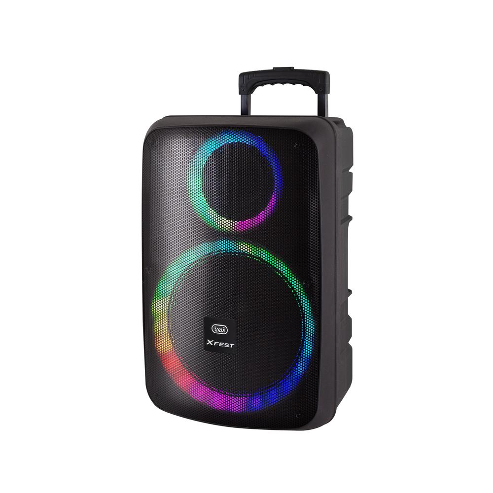 [0X125000] Trevi XF 1250 KB 90W Bluetooth TWS RGB Karaoke ferðahátalari