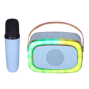 Trevi XR Jump Karaoke RGB ferðahátalari með hljóðnema, blár
