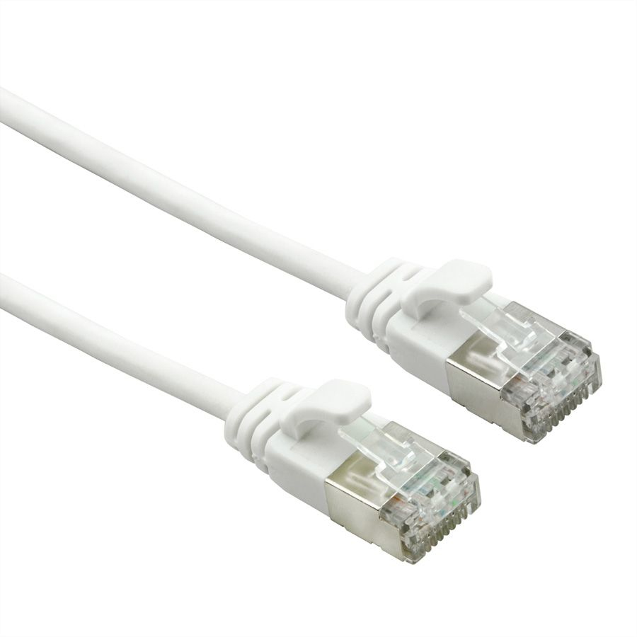 [21.15.1701-100] Netsnúra Cat6A RJ45-RJ45 FTP DataCenter Hvít 1.0 m