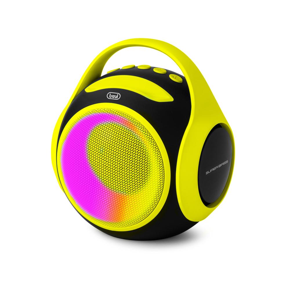 [0XR8A20205] Trevi XR8A202 XR Jump RGB ferðahátalari með Bluetooth, gulur/svartur