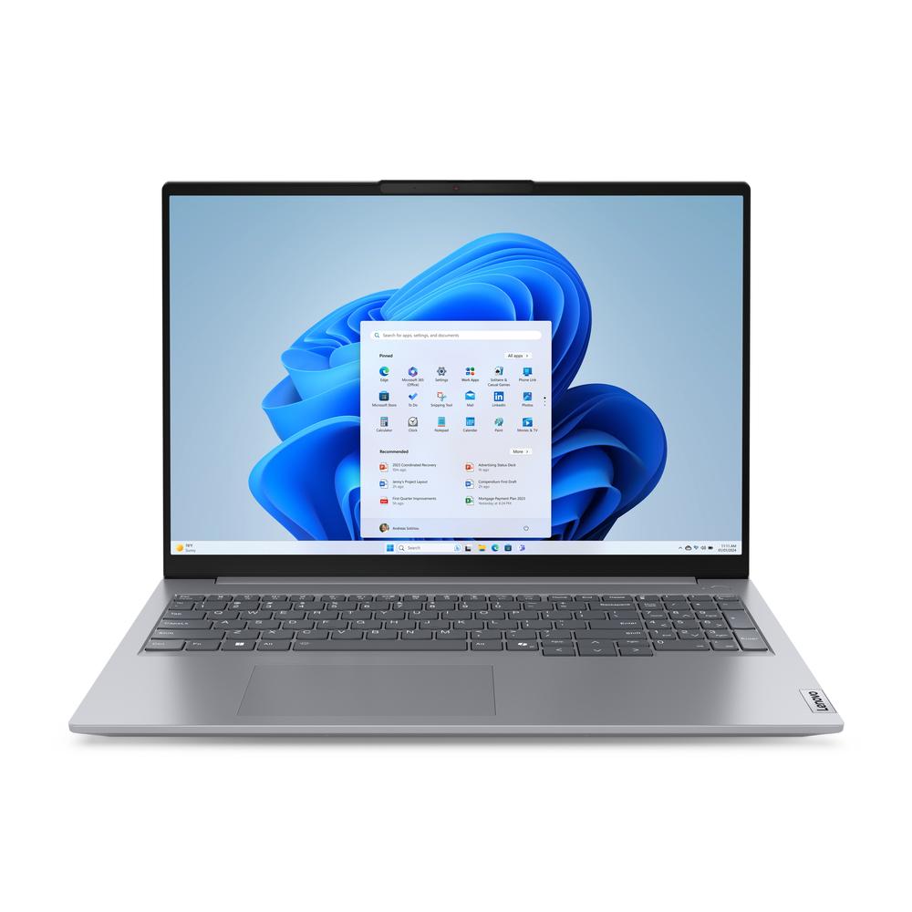 [21MW0023UK] Lenovo ThinkBook 16 G7 fartölva, 16" FHD+ R5-7535HS 16/256GB W11P, Arctic Gray