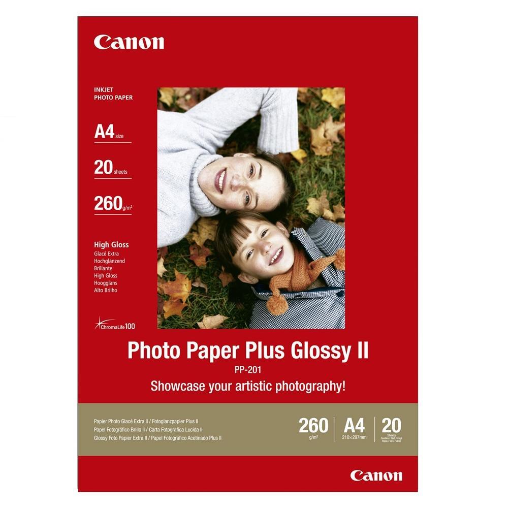 [2311B019AA] Canon PP-201, A4 Glossy ljósmyndapappír, 260g, 20 arkir