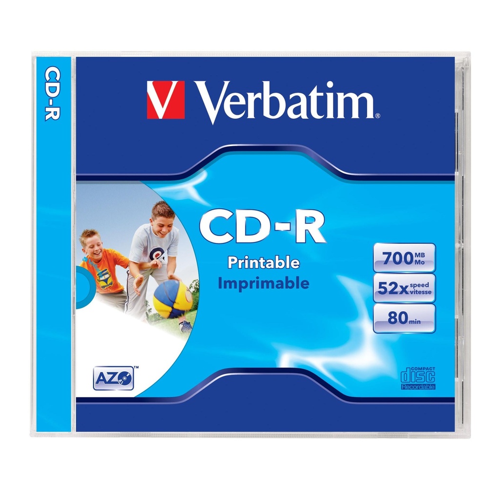 [23942433255] Verbatim 52x ápr. CD-R diskar, 1stk í hulstri