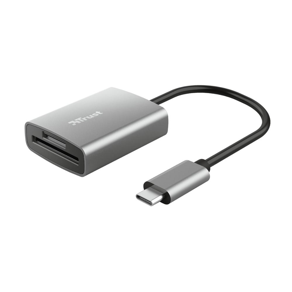 [24136] Trust Dalyx USB-C kortalesari fyrir SD og microSD kort