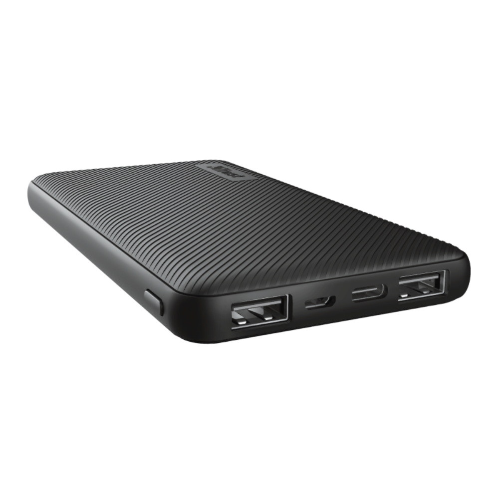 [24678] Trust Primo 10.000mAh 15W USB-C ferðarafhlaða ECO, svört