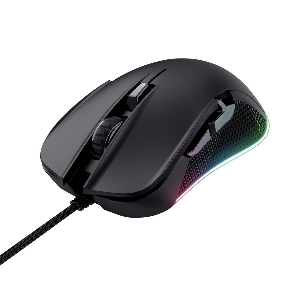 [24729] Trust GXT 922 Ybar RGB leikjamús, svört