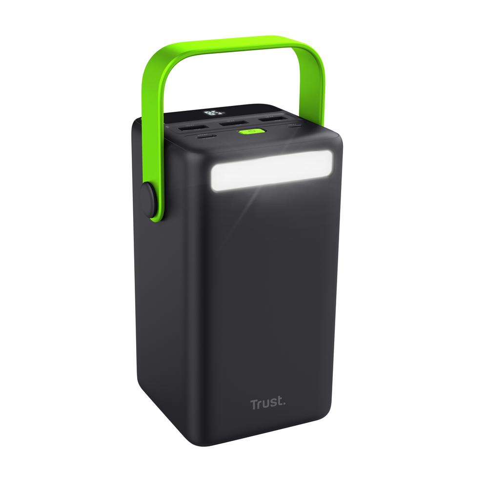 [25196] Trust Redoh XXL 50.000mah 20W USB-C ferðarafhlaða með ljósi, svört