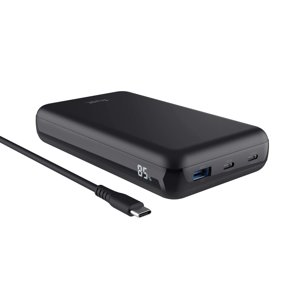 [25240] Trust Laro 100W USB-C 20.000mAh ferðarafhlaða fyrir fartölvur ofl.