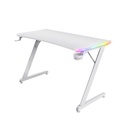 Trust GXT 709W Luminus RGB leikjaskrifborð, hvítt