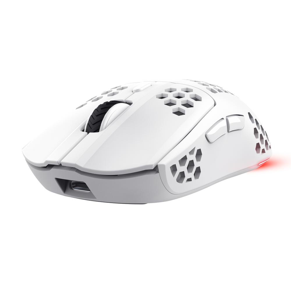 Trust GXT 929 Helox þráðlaus RGB leikjamús, hvít