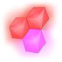 Trust GXT 903 Vybz RGBIC Hexagon Extension snjallpanelar, 3 í pakka