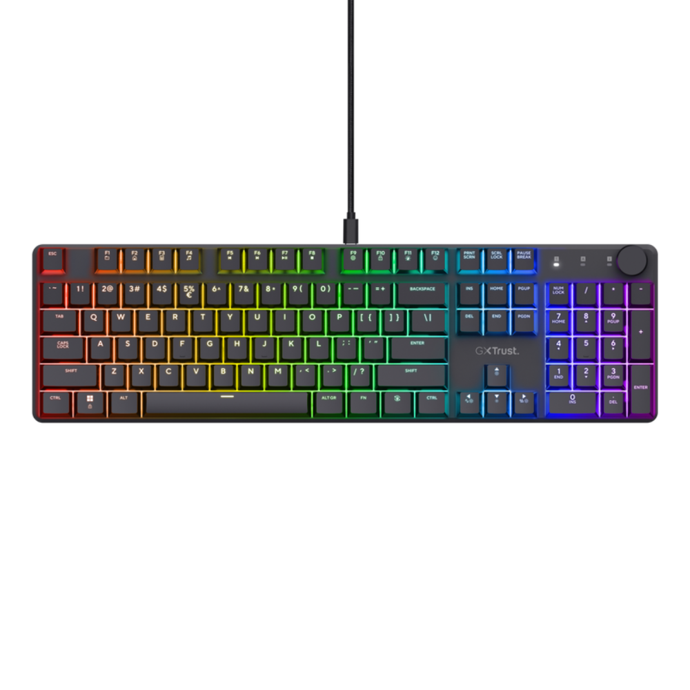 [25453] Trust GXT 866 Torix RGB mekanískt leikjalyklaborð, svart