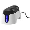 Trust GXT228 Dual hleðsludokka fyrir PS5 DualSense stýripinna, hvít