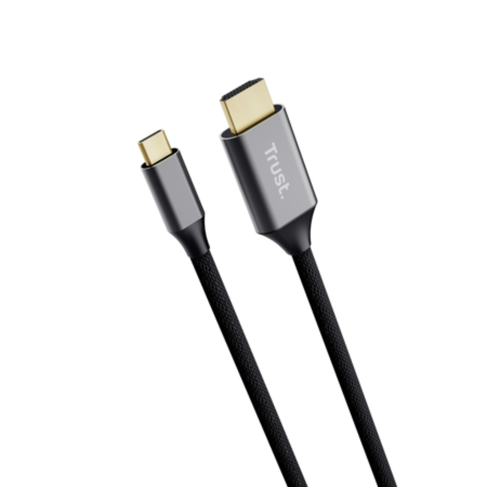 [25630] Trust Calyx USB-C í HDMI kapall, hann/hann, 1,8 metrar