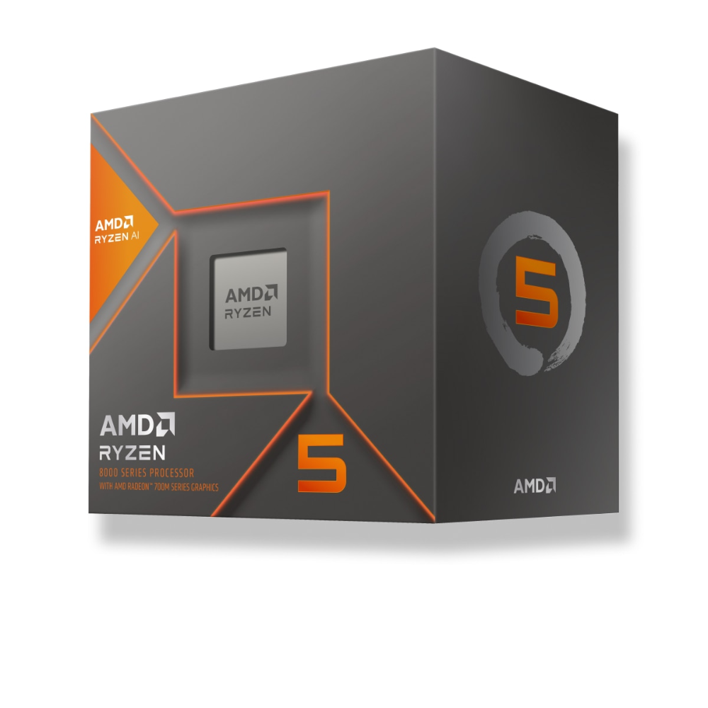 [100-100001237BOX] AMD Ryzen 5 8600G 6 kjarna AI örgjörvi með M760 GPU, Retail með viftu