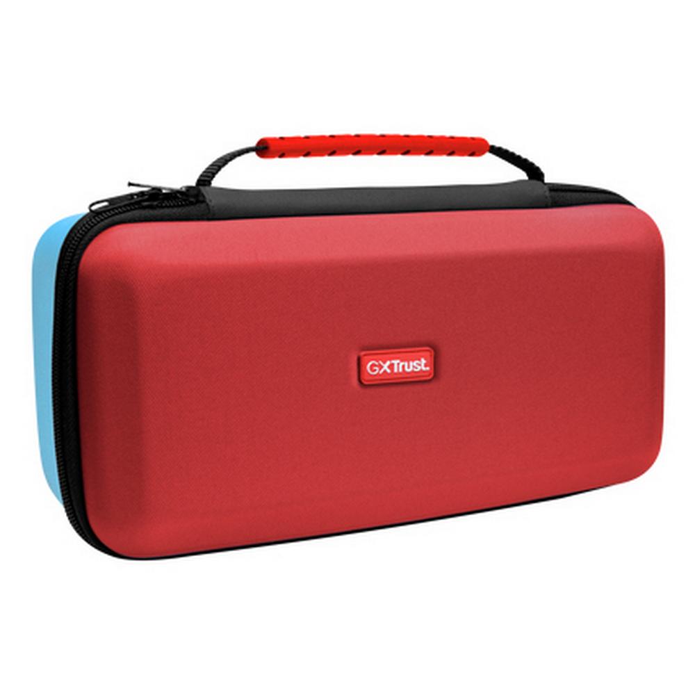 [25764] Trust GXT 1252 XL Hardcase ferðataska fyrir Nintendo Switch 2, Rauð/Blá