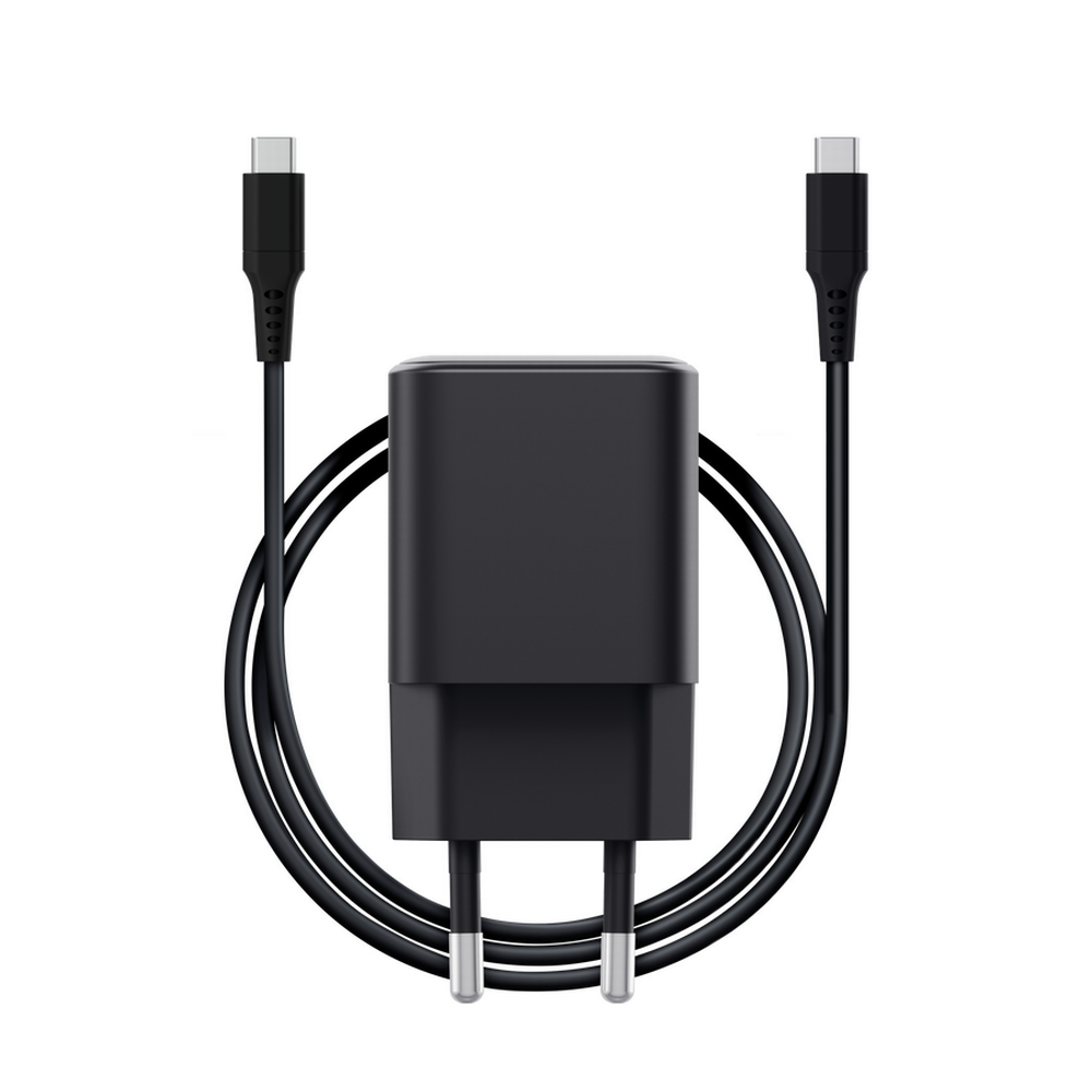 [26046] 65W Trust Maxo Ultra-Small USB-C PPS PD hleðslutæki með USB-C kapli, svartur