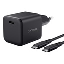Trust GXT 1258 65W GaN USB-C hleðslutæki fyrir Nintendo Switch 2, Svört