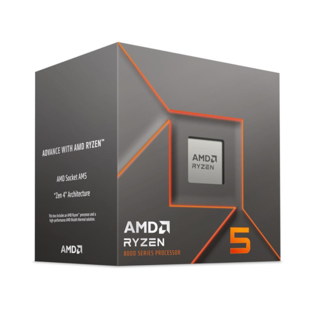 [100-100001591BOX] AMD Ryzen 5 8400F 6 kjarna örgjörvi, Retail með viftu