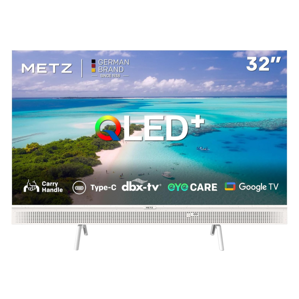 [32MQE7100] Metz 32" QLED+ HD HDR10 Google TV ferðasnjallsjónvarp