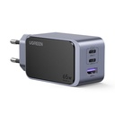 65W UGREEN Nexode S 2x USB-C, 1x USB-A PPS PD QC GaN hleðslutæki