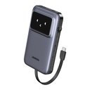 UGREEN Uno 10.000mAh ferðarafhlaða, PD 30W, með innb. kapli