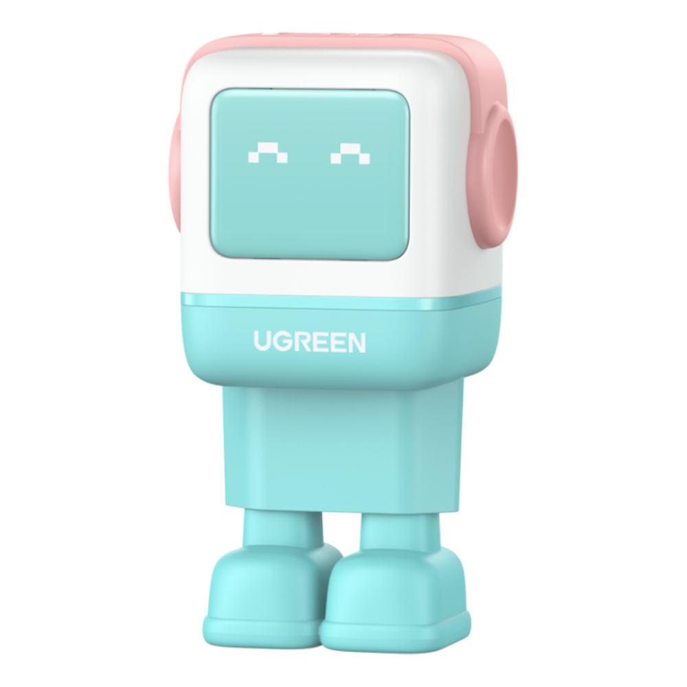 [35855] 65W UGREEN Uno 2x USB-C, 1x USB-A PPS PD QC GaN hleðslutæki, bleikt/blátt