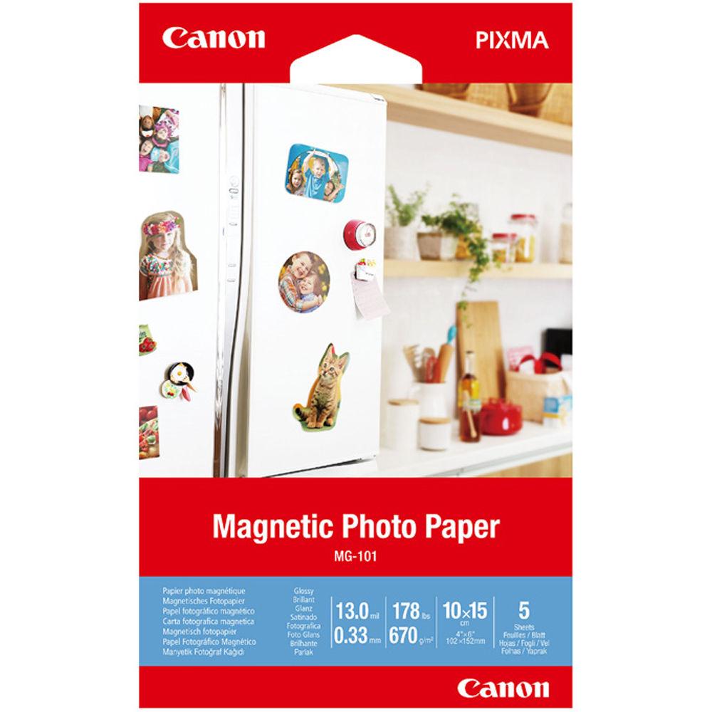 [3634C002AA] Canon 10x15'' ljósmynda segulmiðar fyrir ísskápinn, 5 blöð