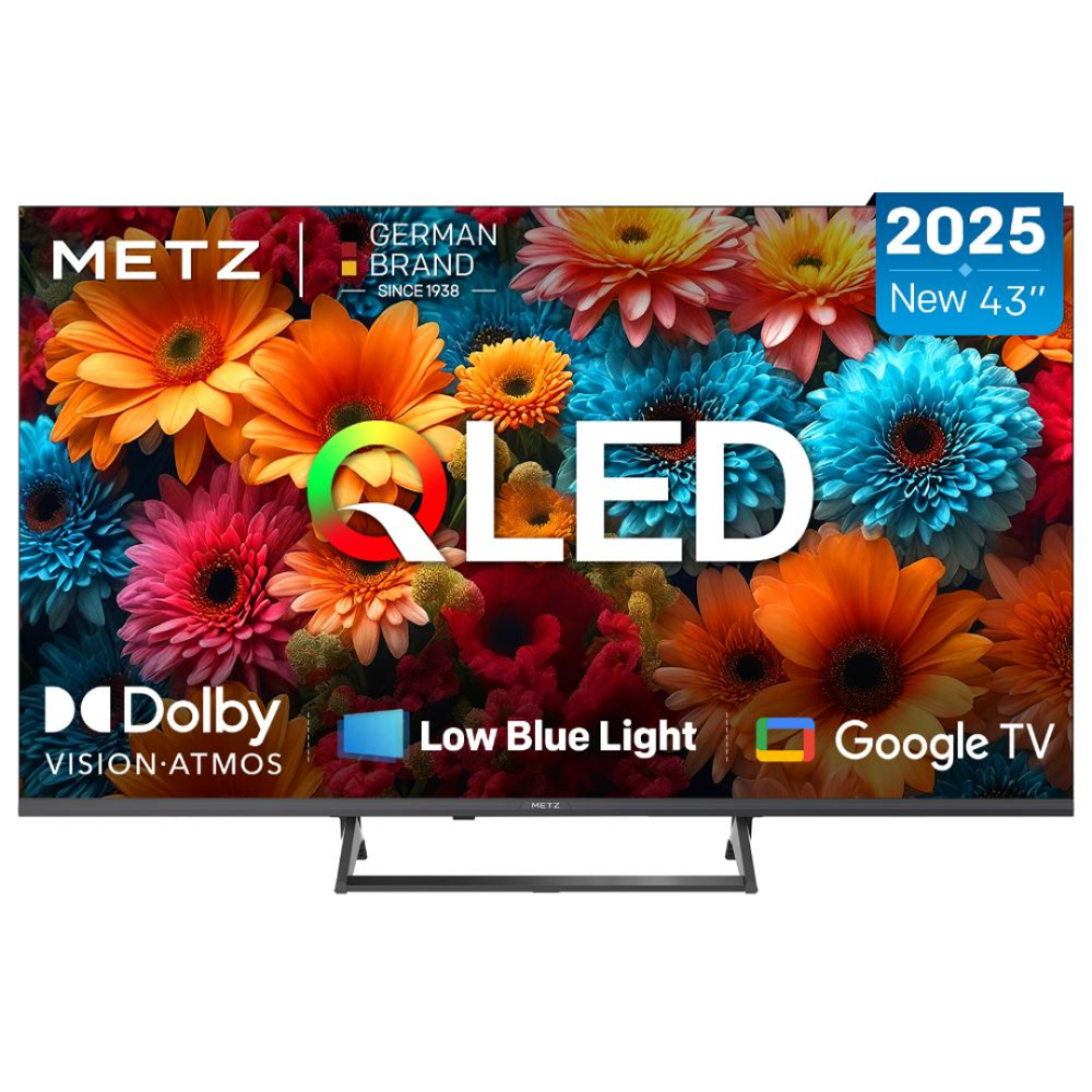 [43MQF7500] Metz 43" QD QLED+ Premium 120Hz 4K Dolby Vision/Atmos Google TV snjallsjónvarp