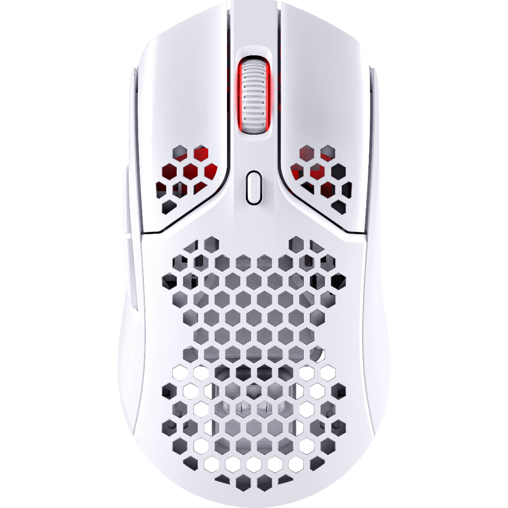 HP HyperX Pulsfire þráðlaus leikjamús, hvit