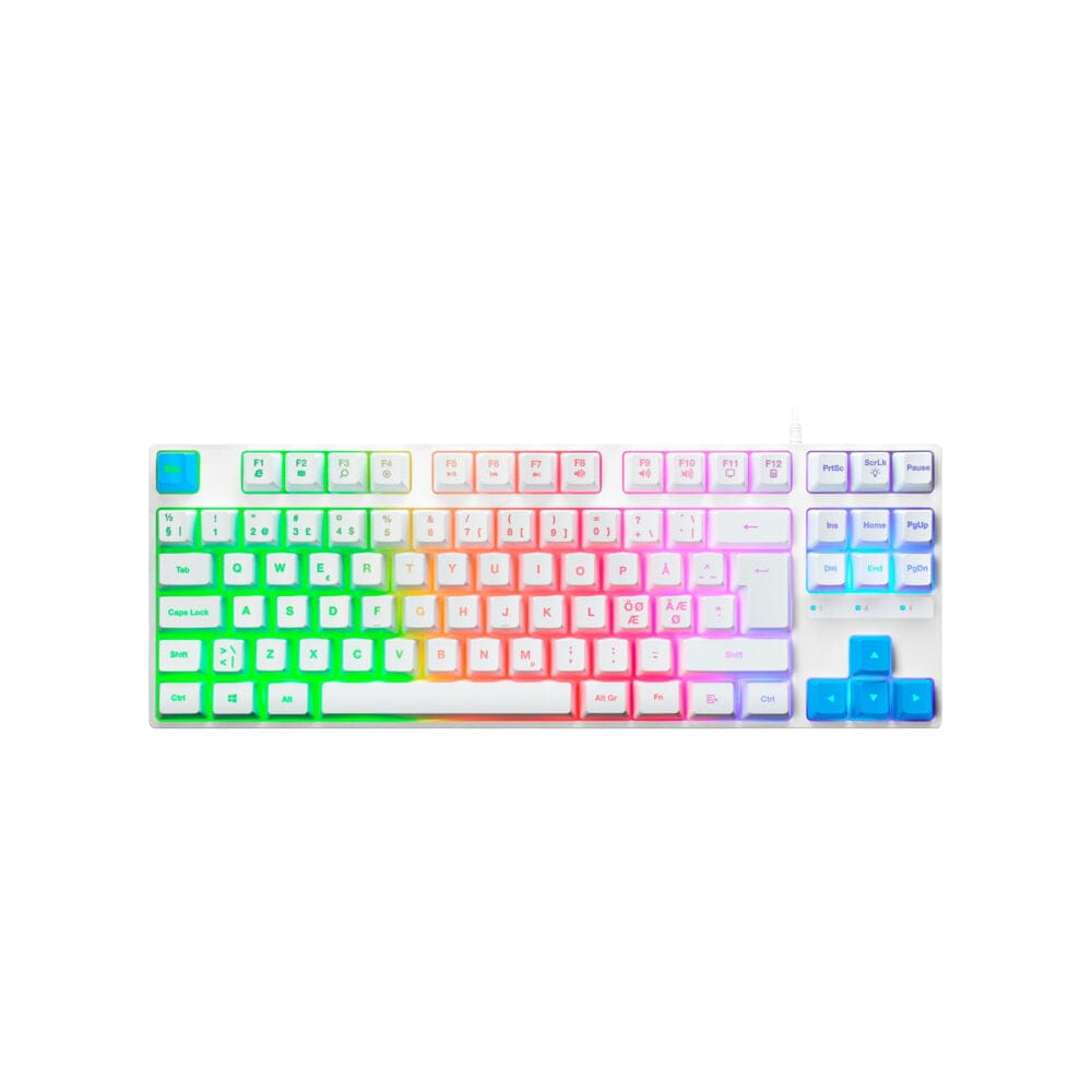 FiftySixty Owl TKL RGB leikjalyklaborð, hvítt