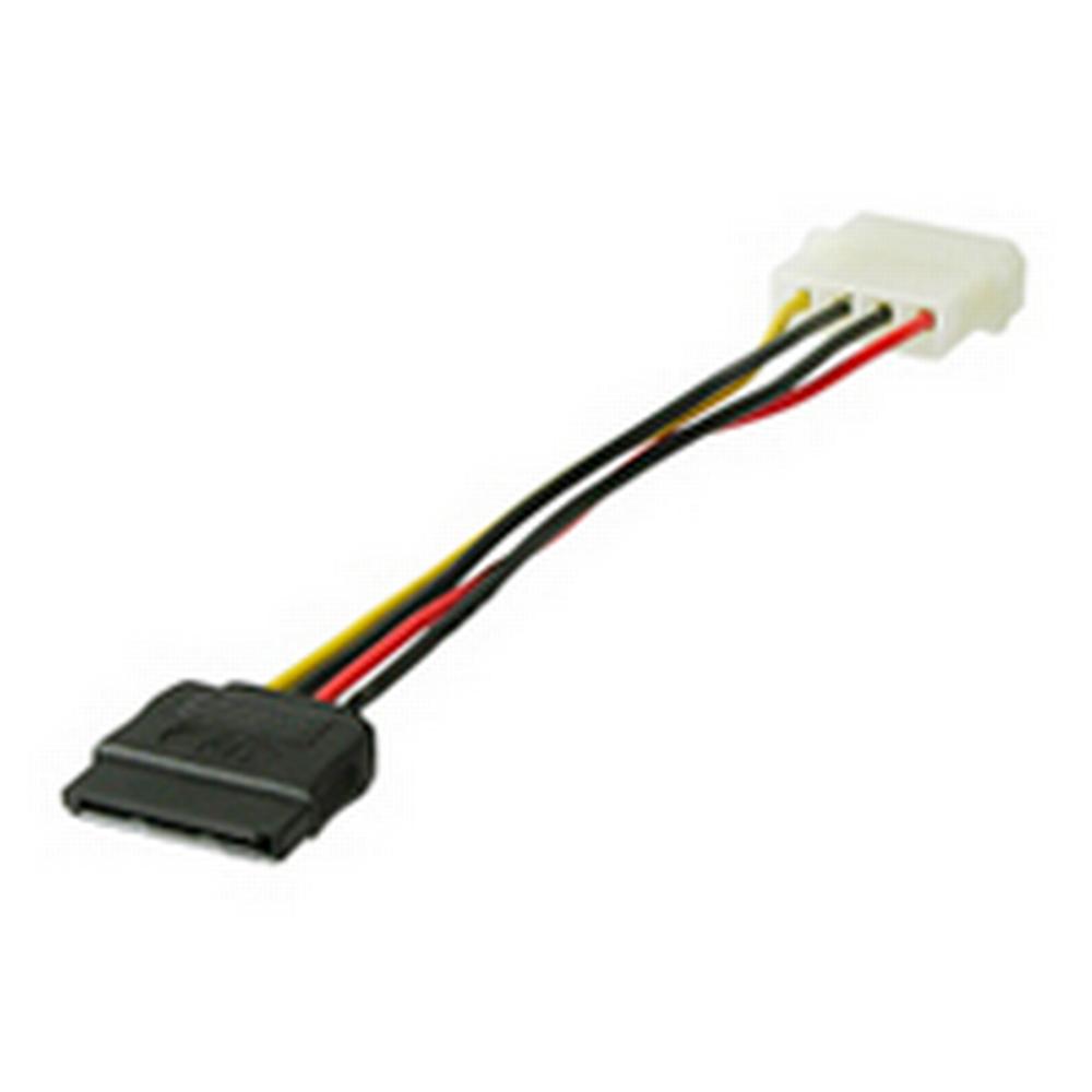 [50674] Goobay Molex í SATA straumkapall 4pin/15pin, 15cm