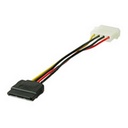 Goobay Molex í SATA straumkapall 4pin/15pin, 15cm