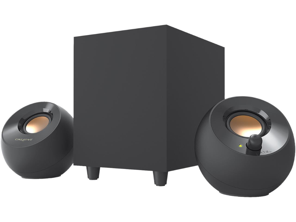 [51MF0480AA000] Creative Pebble Plus 2.1 USB hátalara sett með bassaboxi, svartir