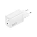 45W 4smarts 2x USB-C GaN hleðslutæki, hvítt
