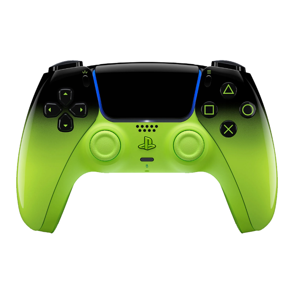 [1000048531] Sony PlayStation DualSense V3 fjarstýring fyrir PS5, Remix Green (græn/svört)