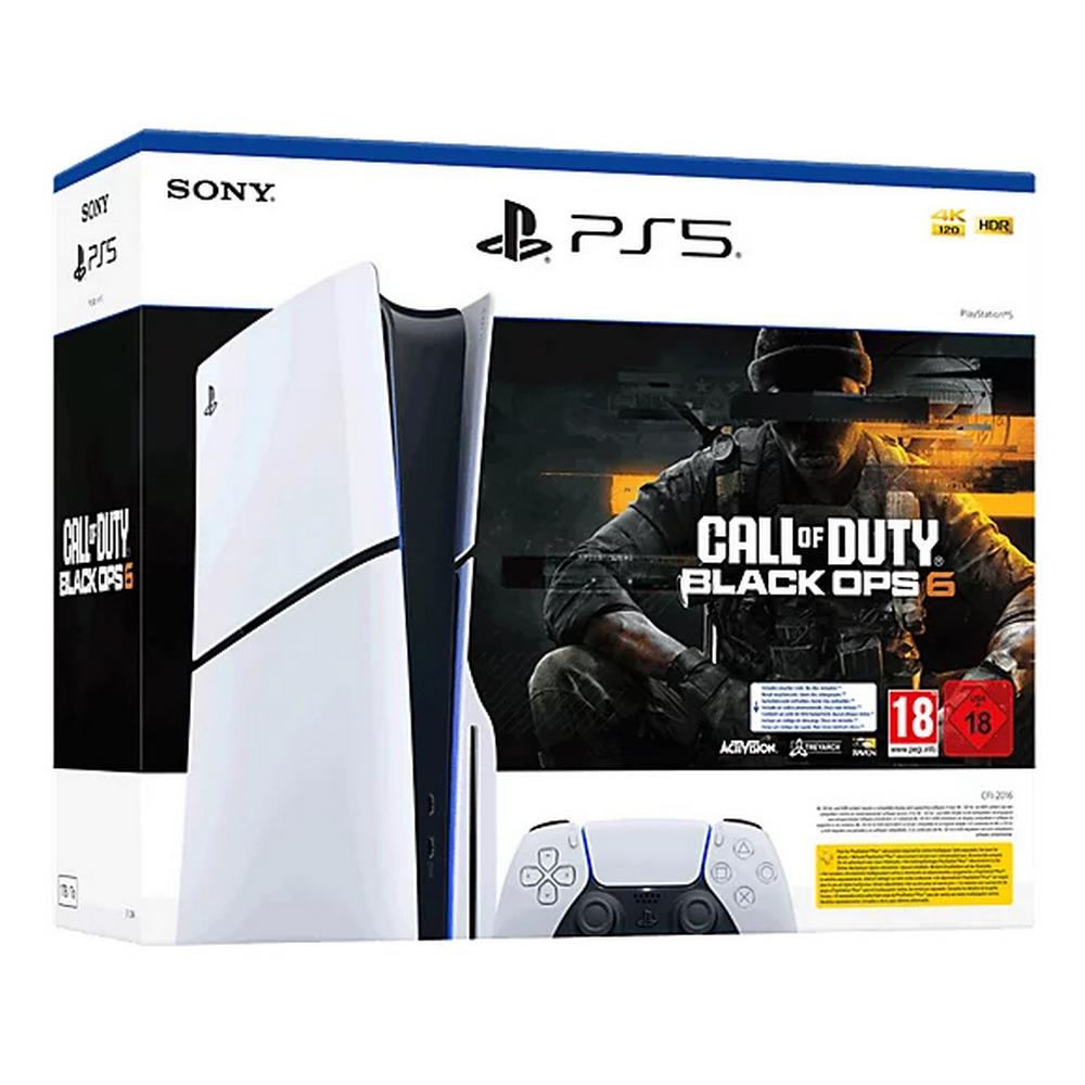 PlayStation 5 Slim leikjatölva 1TB diskadrifs útgáfa, Black Ops 6 Bundle