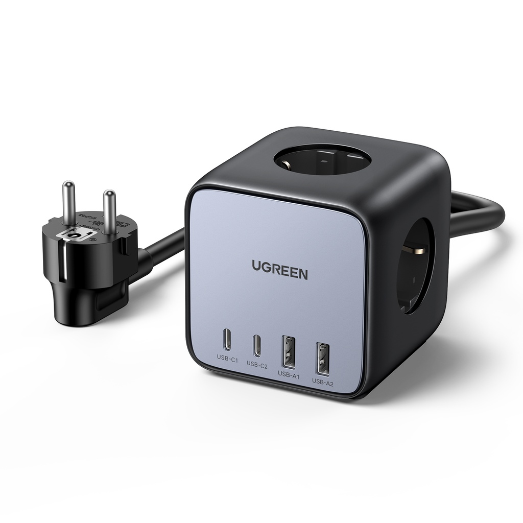 UGREEN 65W Diginest Cube 2xUSB-A og 2xUSB-C fjöltengi