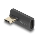 Delock USB-C PD 3.1 240W 8K@60Hz samtengi, 90° horn, hann/hún