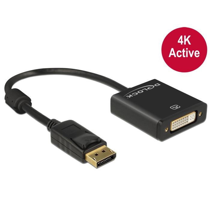 [62599] Delock DisplayPort í DVI-D, breytistykki, hann/hún