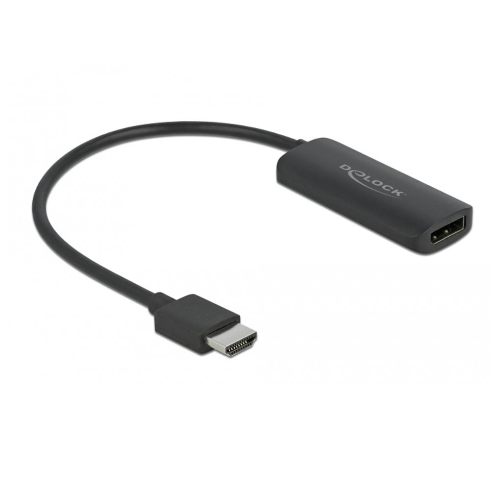 [63206] HDMI í DisplayPort 1.2 4K 60Hz Active breytistykki, svart