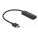 HDMI í DisplayPort 1.2 4K 60Hz Active breytistykki, svart