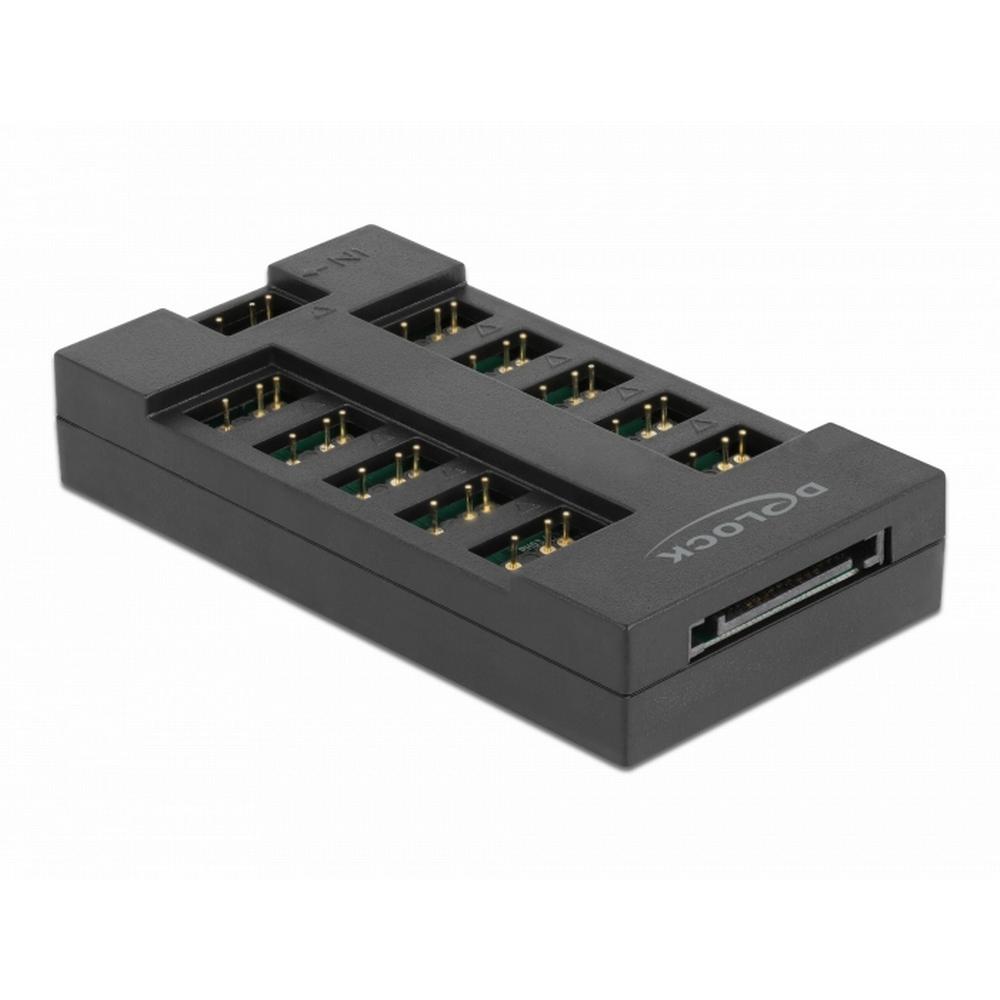 [64128] Delock ARGB LED 10 tengja Hub með SATA afltengi
