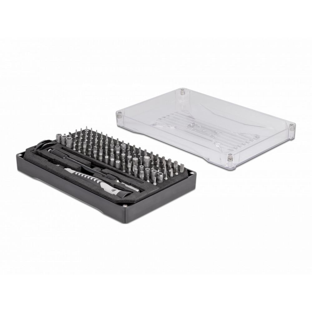 [64168] Delock Precision skrúfjárnasett með 117 hausum