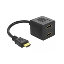HDMI í 2x HDMI breytistykki, hann/hún, 20 cm