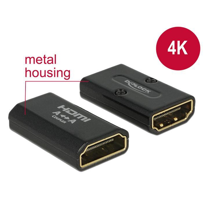 Delock HDMI í HDMI 4K samtengi, hún/hún