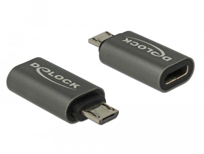 [65927] Micro-B USB í USB-C 3.1 Gen1 breytistykki, svart